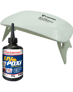 Kit Mini Cabine Led/uv 6w + Resina UV poxi