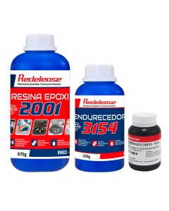 Kit Resina Epoxi e Pigmento Preto