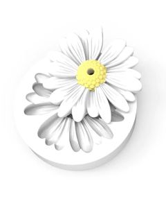 Molde de Silicone Margarida Com Furo