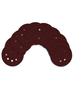 Kit Disco de Lixa com Velcro 125mm 5" Grão 50 para Lixadeira Roto Orbital (10un)