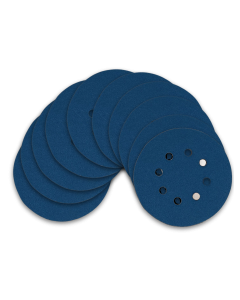 Kit Disco de Lixa com Velcro 125mm 5" Grão 60 para Lixadeira Roto Orbital (10un)