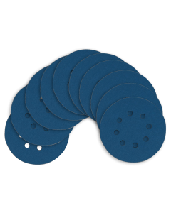 Kit Disco de Lixa com Velcro 125mm 5" Grão 80 para Lixadeira Roto Orbital (10un)