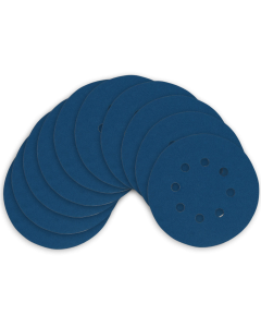 Kit Disco de Lixa com Velcro 125mm 5" Grão 100 para Lixadeira Roto Orbital (10un)