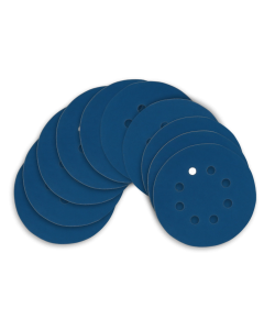 Kit Disco de Lixa com Velcro 125mm 5" Grão 120 para Lixadeira Roto Orbital (10un)