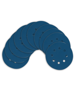 Kit Disco de Lixa com Velcro 125mm 5" Grão 180 para Lixadeira Roto Orbital (10un)