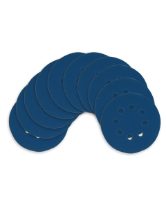 Kit Disco de Lixa com Velcro 125mm 5" Grão 220 para Lixadeira Roto Orbital (10un)