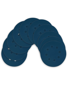 Kit Disco de Lixa com Velcro 125mm 5" Grão 320 para Lixadeira Roto Orbital (10un)