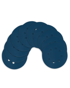 Kit Disco de Lixa com Velcro 125mm 5" Grão 400 para Lixadeira Roto Orbital (10un)