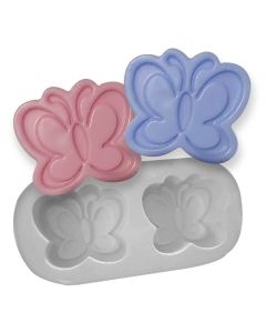 Molde de Silicone Borboleta 2 Cavidades