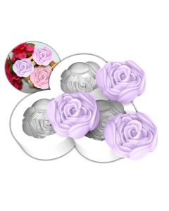 Molde de Silicone Camélia 3 Cavidades