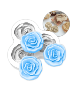 Molde de Silicone Rosas 3 Cavidades