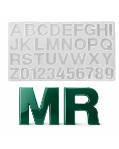 Molde de Silicone Formato Alfabeto Grande
