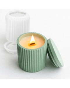 Molde de Silicone Pote com Tampa Modelo 3