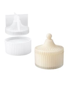 Molde de Silicone Pote com Tampa Modelo 2